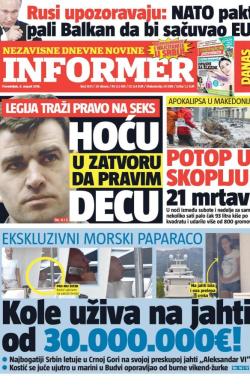 Informer - broj 1301, 8. avg 2016.
