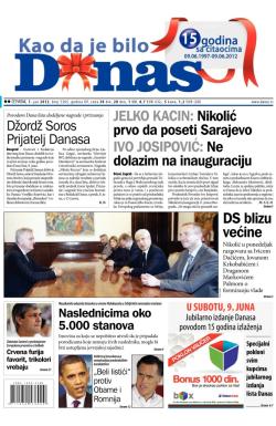Danas - broj 5365, 7. jun 2012.
