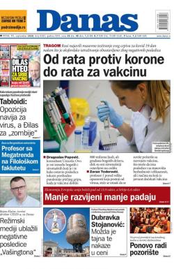 Danas - broj 8383, 11. sep 2020.