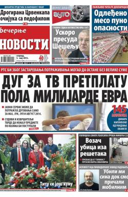 Večernje novosti - broj 1517, 5. maj 2015.