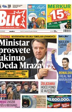 Blic - broj 6064, 27. dec 2013.