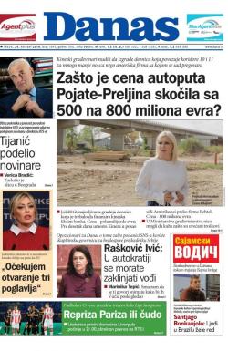 Danas - broj 7695, 24. okt 2018.