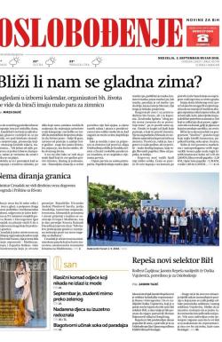 Oslobođenje - broj 25778, 2. sep 2018.