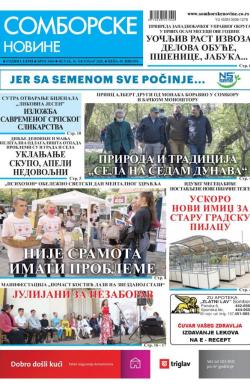Somborske novine - broj 3460, 16. okt 2020.
