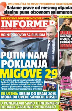 Informer - broj 1064, 29. okt 2015.