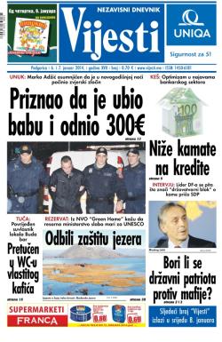 Vijesti - broj 5666, 6. jan 2014.