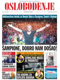 Oslobođenje - broj 24.674, 6. avg 2015.