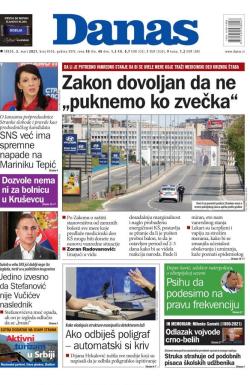 Danas - broj 8556, 3. mar 2021.