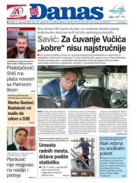 Danas - broj 7281, 5. sep 2017.