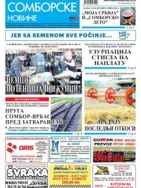 Somborske novine - broj 3237, 8. jul 2016.