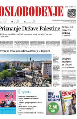 Oslobođenje - broj 28020, 22. sep 2025.