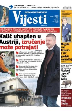 Vijesti - broj 5952, 21. okt 2014.