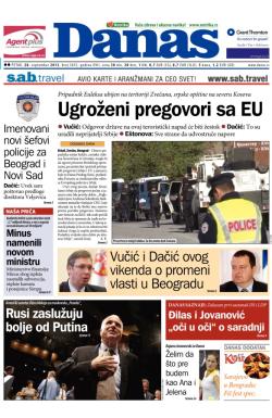 Danas - broj 5835, 20. sep 2013.