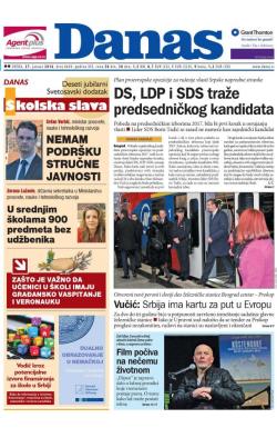 Danas - broj 6694, 27. jan 2016.
