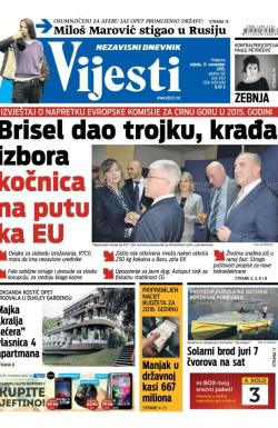 Vijesti - broj 6333, 11. nov 2015.
