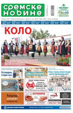 Sremske Novine - broj 2991, 27. jun 2018.