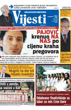 Vijesti - broj 5881, 11. avg 2014.