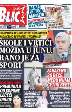 Blic - broj 8312, 13. apr 2020.