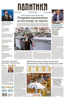 Politika - broj 40075, 1. jul 2025.