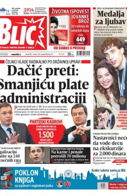 Blic - broj 5977, 1. okt 2013.
