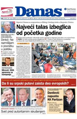 Danas - broj 6539, 25. avg 2015.