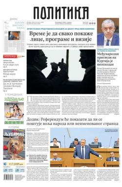 Politika - broj 40128, 23. avg 2025.