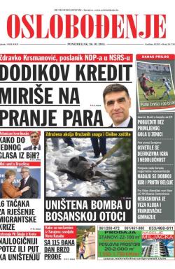 Oslobođenje - broj 24.755, 26. okt 2015.