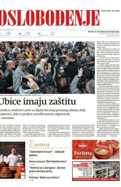Oslobođenje - broj 25104, 14. okt 2016.