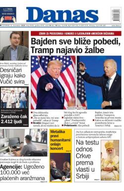 Danas - broj 8438, 5. nov 2020.