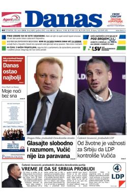 Danas - broj 6009, 13. mar 2014.