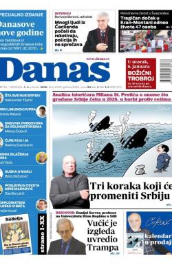 Danas - broj 10109, 3. jan 2026.