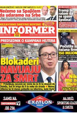 Informer - broj 4198, 2. feb 2026.