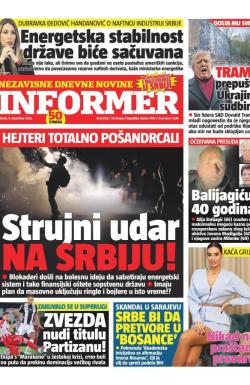 Informer - broj 4155, 9. dec 2025.