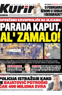 Kurir - broj 3595, 28. sep 2013.