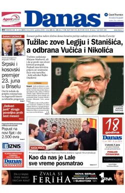Danas - broj 6454, 1. jun 2015.