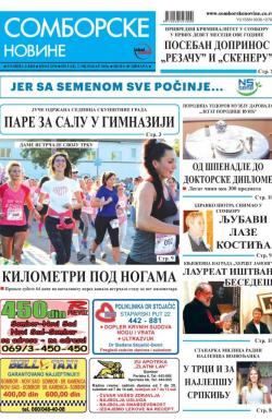 Somborske novine - broj 3250, 7. okt 2016.