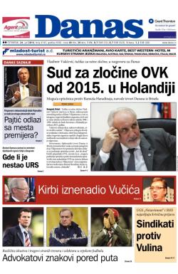 Danas - broj 6142, 24. jul 2014.