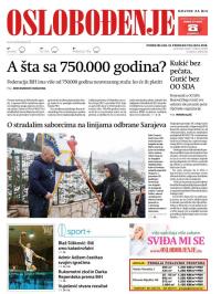 Oslobođenje - broj 25587, 19. feb 2018.