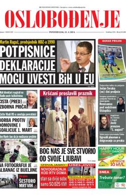 Oslobođenje - broj 24.202, 21. apr 2014.