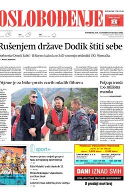 Oslobođenje - broj 26916, 14. feb 2022.