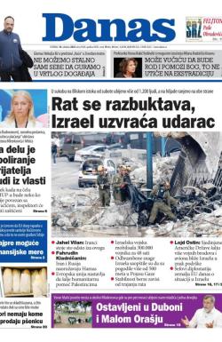 Danas - broj 9428, 10. okt 2023.