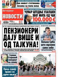 Večernje novosti - broj 1162, 11. maj 2014.