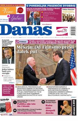 Danas - broj 6711-6712, 13. feb 2016.