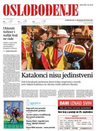 Oslobođenje - broj 25457, 9. okt 2017.