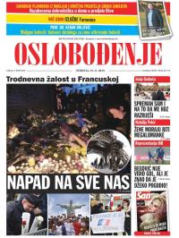Oslobođenje - broj 24.775, 15. nov 2015.