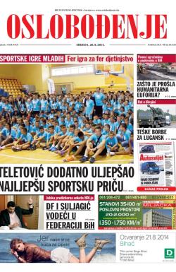 Oslobođenje - broj 24.323, 20. avg 2014.