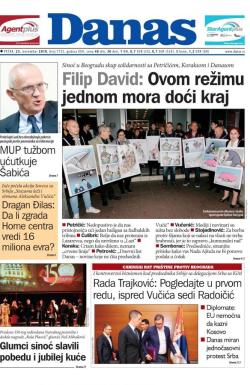 Danas - broj 7725, 23. nov 2018.