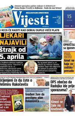 Vijesti - broj 6471, 31. mar 2016.