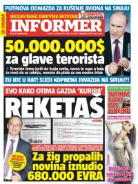 Informer - broj 1081, 18. nov 2015.
