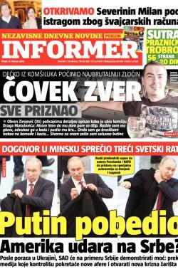 Informer - broj 847, 13. feb 2015.